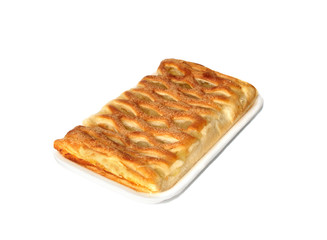 Apple pie on the tray