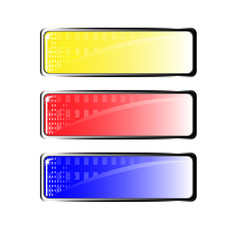 three color banners