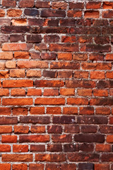 Red brick wall texture