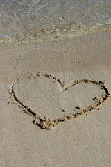 Message sur la plage