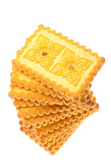 Stack of cookies isolated