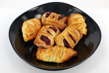 croissant with cherry