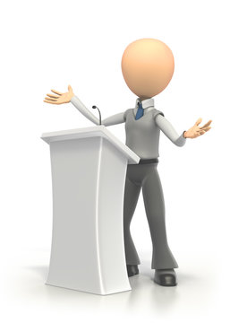 recommend clip art: Podium Speech