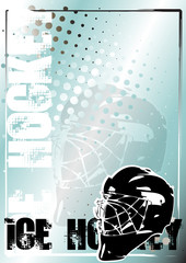 Naklejka premium ice hockey golden poster background 2