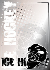 Fototapeta premium ice hockey golden poster background 1