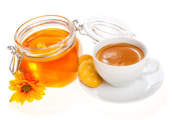 Honey and cappuccino