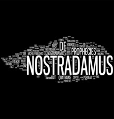 Nostradamus word cloud