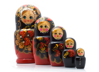 family of wooden toys