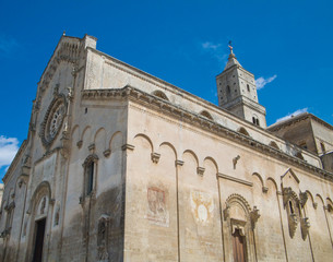 Fototapeta na wymiar Katedra. Sassi Matera. Basilicata.