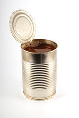 The open metal can