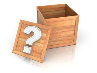 Crate with question