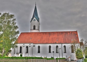 Fototapeta na wymiar Kirche in Bayern