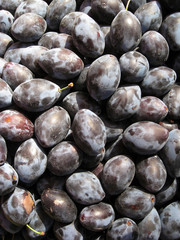 Auf dem Markt - Pflaumen