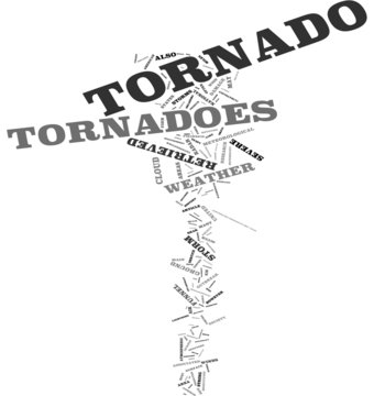 Tornadoes word cloud
