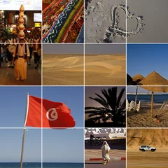 Papier Peint photo Lavable Tunisie mosaïque de tunisie