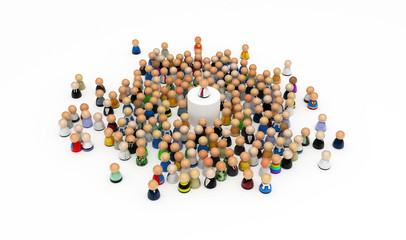 Cartoon Crowd, Elevated