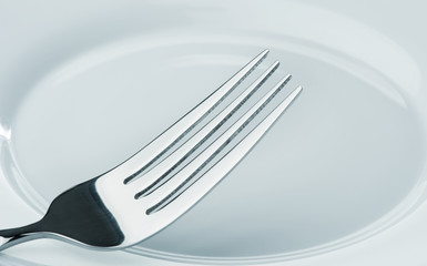 fork on a plate