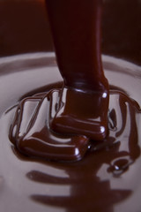 Melted Chocolate Ribbons