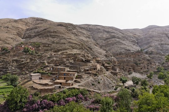 Vue sur le haut Atlas au Maroc