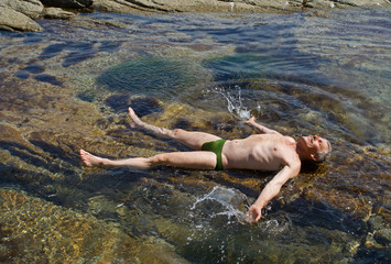 Man in water 2