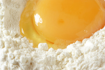 Yolk in flour