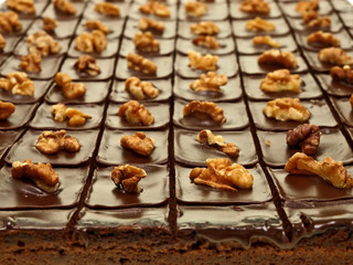 fresh baked chocolate brownies