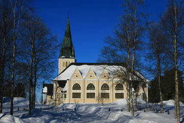 Fototapeta na wymiar Kirche in Arvidsjaur - Schweden