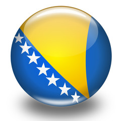 Kugel Bosnien und Herzegowina Fahne
