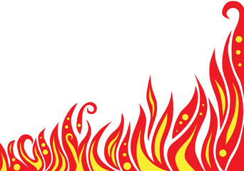 abstract red flame background vector (series)