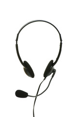 Headset isolated on the white background