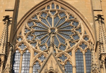 Obraz premium Rosace cathédrale Metz