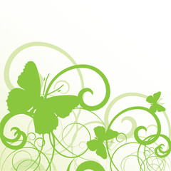 abstract floral background with place for your text