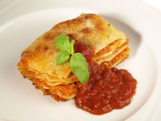 Lasagne mit Tomatensauce