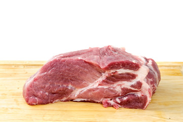 steak on a kitchen board