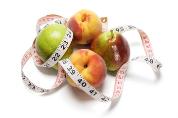 Fruits and Tape Measure