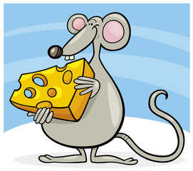 mouse with cheese