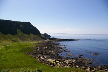 Fototapeta na wymiar Antrim wybrzeże z Grobla Olbrzyma