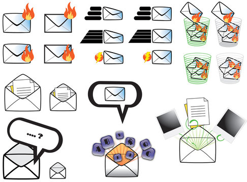 email icons