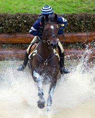Horse Trial Water Obstacle