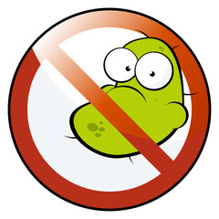 bakterie virus lustig zeichen