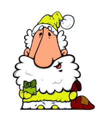 Santa with bag of gifts