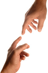 au contact des doigts