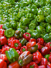Red and Green Peppers
