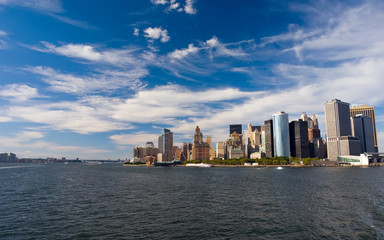 Fototapeta na wymiar Widok na Nowy Jork z Hudson River