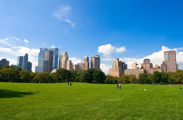 Fotobehang Manhattan skyline from the Central Park © sborisov