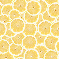 Seamless Lemon Slice Pattner