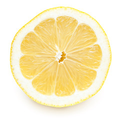 Lemon Slice with Clipping Path