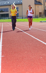 girls  in stadium