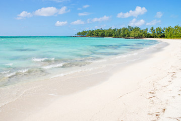 tropical beach in Mauritius