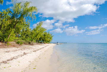 tropical beach in Mauritius